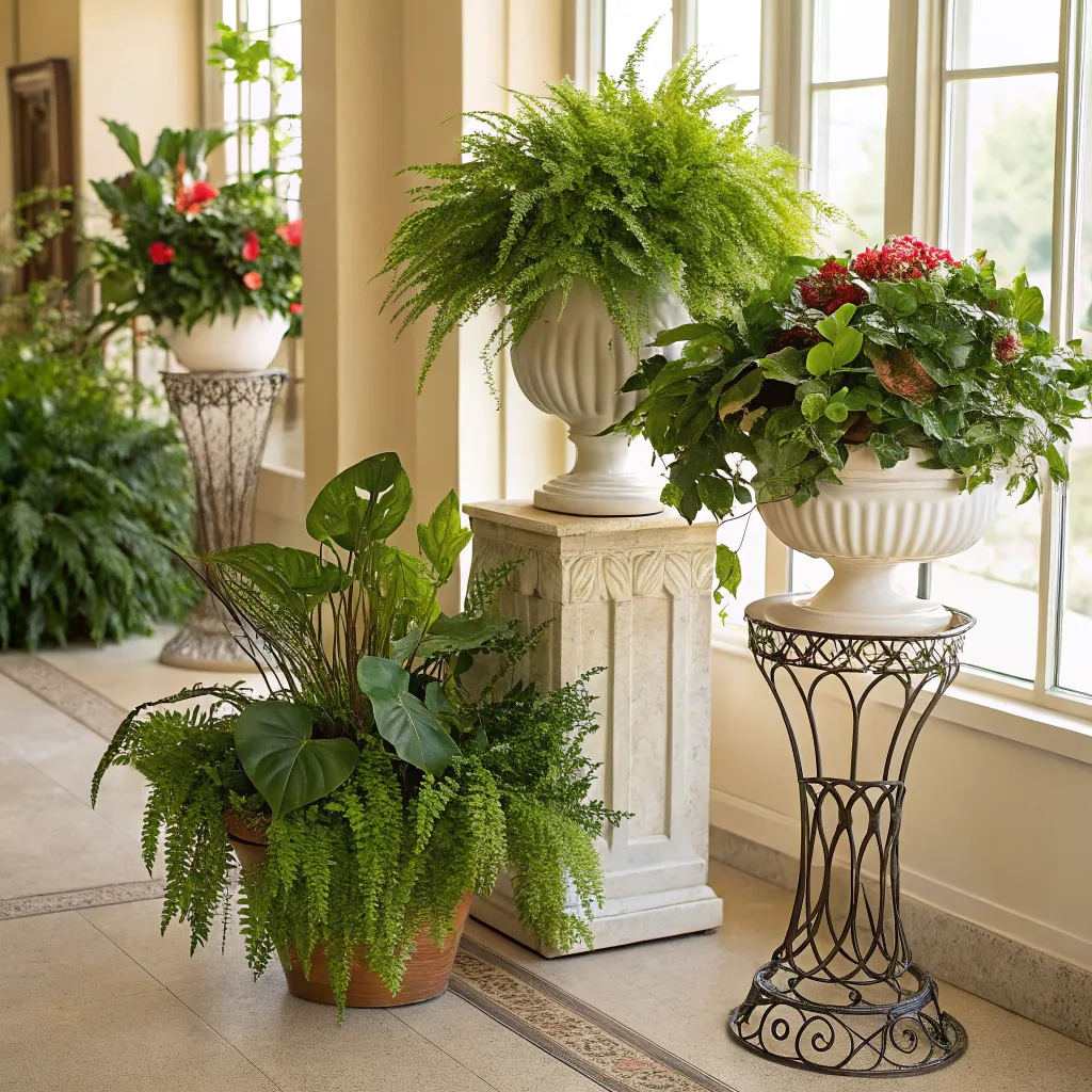 Beautiful indoor plant arrangement